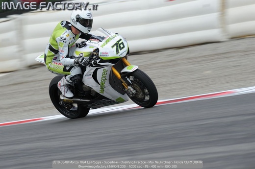 2010-05-08 Monza 1094 La Roggia - Superbike - Qualifyng Practice - Max Neukirchner - Honda CBR1000RR